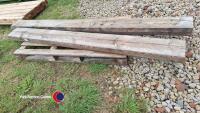2 x 2.4m x 8in x 3in pine beams