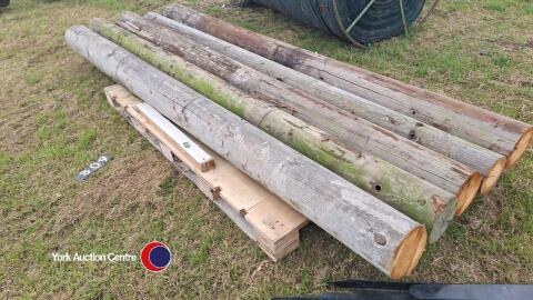 5 x 10ft telegraph poles