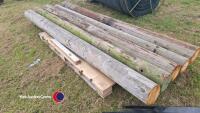 5 x 10ft telegraph poles
