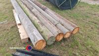 5 x 10ft telegraph poles - 2