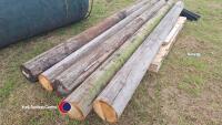 5 x 10ft telegraph poles - 3