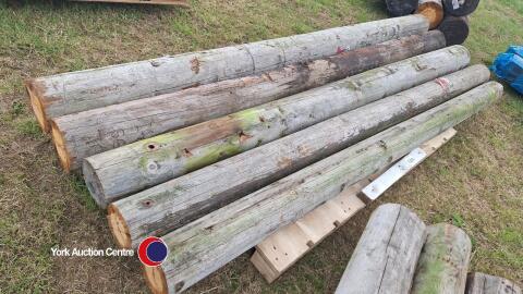 5 x 10ft telegraph poles
