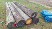 5 x 10ft telegraph poles - 2