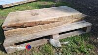 2 x Sycamore Slabs approx 4ft x 2ft x 2 1/2in thick - 2