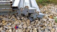 8 x steel panels and posts 7ft x 4ft, new - 2