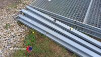 8 x steel panels and posts 7ft x 4ft, new - 4