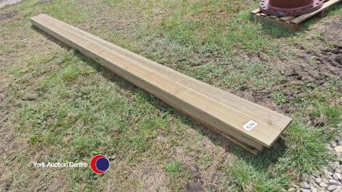 10 x 4.8m decking boards, new