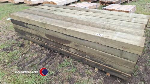 25 x softwood sleepers 200 x 100 x 2400