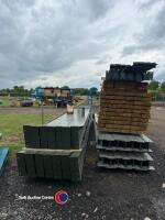 90ft x 45ft x 16ft 6in portal framed steel building, 6 x 15ft bays, timber purlins spaced for fibre cement or steel roofing, 8no wind braces, 12no box section eaves ties and all connection bolts - 6