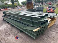 60ft x 30ft x 14ft portal framed steel building, 4 x 15ft bays, timber purlins spaced for fibre cement or steel roofing, 8no wind braces, and all connection bolts - 2