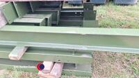 Used steel framed building - approx 45 x 20 x 11ft high, timber perlin (roof) - 2
