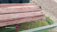 Used steel framed building - approx 45 x 20 x 11ft high, timber perlin (roof) - 3