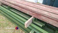 Used steel framed building - approx 45 x 20 x 11ft high, timber perlin (roof) - 4
