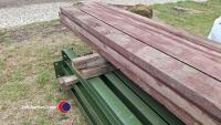 Used steel framed building - approx 45 x 20 x 11ft high, timber perlin (roof) - 5