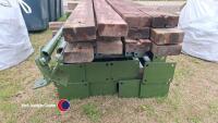 Used steel framed building - approx 45 x 20 x 11ft high, timber perlin (roof) - 8