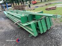 Used steel portal framed building, approx 40ft x 60ft, 15ft to eaves, 8 legs, 4 rafter, 2x wind braces