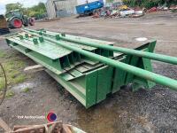 Used steel portal framed building, approx 40ft x 60ft, 15ft to eaves, 8 legs, 4 rafter, 2x wind braces - 5