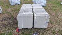 Pallet of approx 70 light grey paving slabs, 450mm x 450mm
