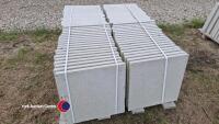 Pallet of approx 70 light grey paving slabs, 450mm x 450mm - 3