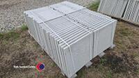 Pallet of approx 70 light grey paving slabs, 450mm x 450mm - 3