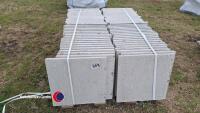 Pallet of approx 70 light grey paving slabs, 450mm x 450mm