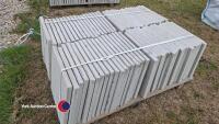Pallet of approx 70 light grey paving slabs, 450mm x 450mm - 2