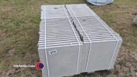 Pallet of approx 70 light grey paving slabs, 450mm x 450mm