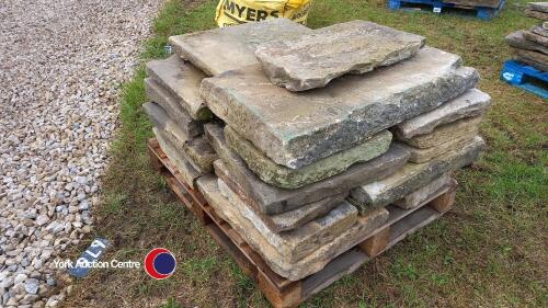 Pallet of old stone flags