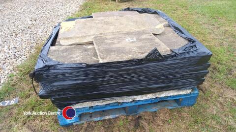 Pallet of York stone flags