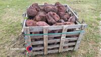 Red volcanic Basalt for fish tanks or rockery stone - 2