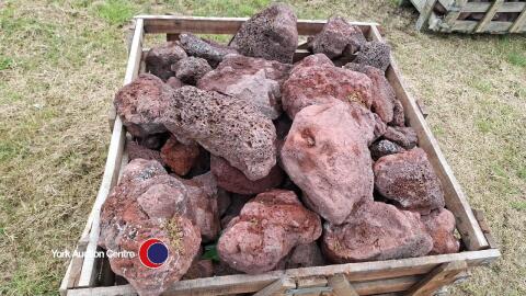 Red volcanic Basalt for fish tanks or rockery stone