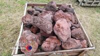 Red volcanic Basalt for fish tanks or rockery stone