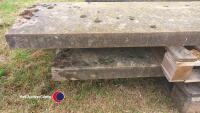 Peaked reclaimed Yorkshire stone copings, 29.4ft linear by 20in wide - 5