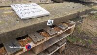 Peaked reclaimed Yorkshire stone copings, 29.4ft linear by 20in wide - 6