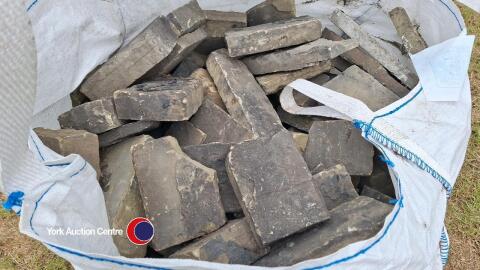 Reclaimed Yorkshire stone walling