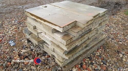 Reclaimed Yorkshire sandstone copings