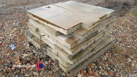 Reclaimed Yorkshire sandstone copings