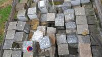 Crate of cubed grey granite cobbles - 4