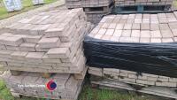Marshall block paving Plumb Brown 65mm thick x 200mm x 100mm, 1,000 (20sq mtrs)