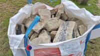 Builders bag of sand stone