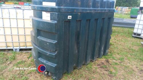 Plastic central heating oil tank