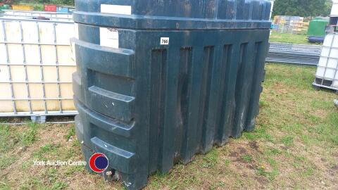 Plastic central heating oil tank