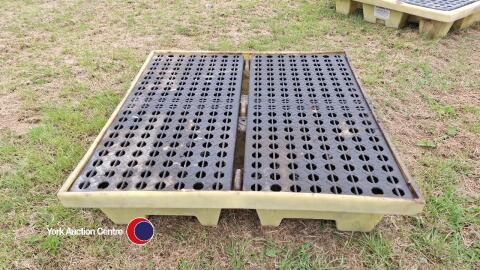 Plastic poly-spill pallet IBC drip tray