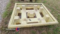 Plastic poly-spill pallet IBC drip tray