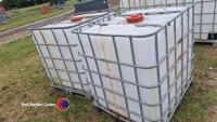 2 x 1000 litre IBCs