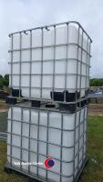 Pair of IBC tanks, only used once and washed out clean - 2