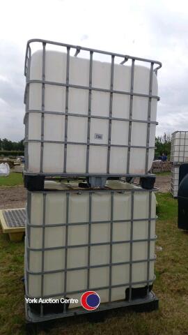 Pair of IBC tanks, only used once and washed out clean