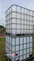 Pair of IBC tanks, only used once and washed out clean - 2