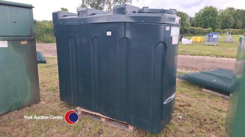Bunded plastic fuel tank, approx 1000ltr, as new