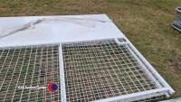 2 x metal compound gates 8ft high by 16ft wide .brand new with metal posts. - 2